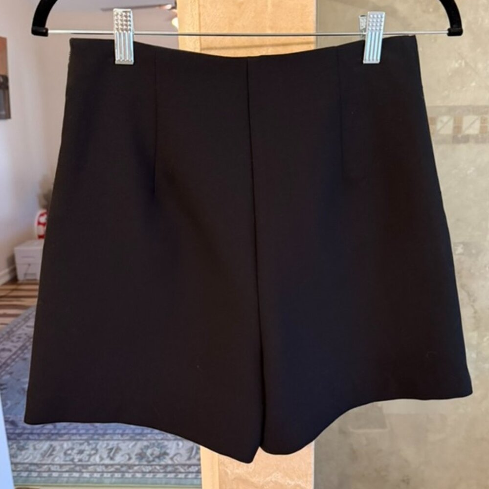 Zara High Waist Shorts with Gold Buttons - Picture 7 of 8